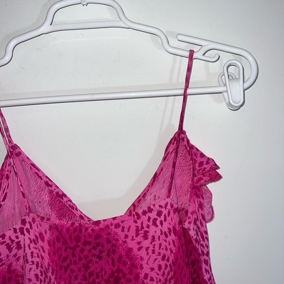 Vintage sequin detail Elegant Pink Sleeveless Dress medium - Picture 7 of 14